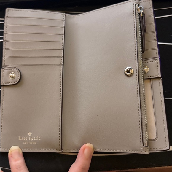 Kate Spade gray Leather Clutch - Picture 3 of 4
